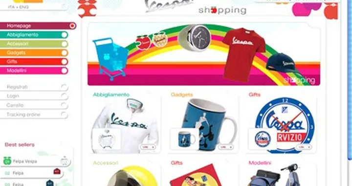 Da oggi la Vespa si compra online su VespaShopping.com