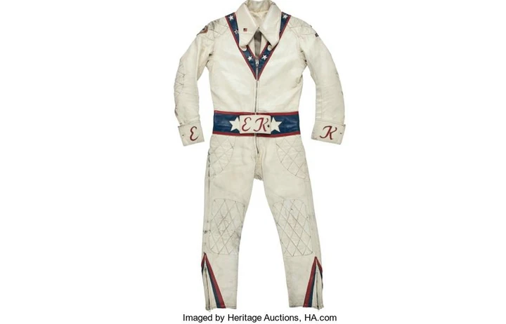 Evel Knievel: asta di tuta e bastone del Re degli stuntman