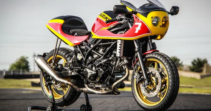 Suzuki SV650 TTBS: tributo a Barry Sheene di Espace Moto 95