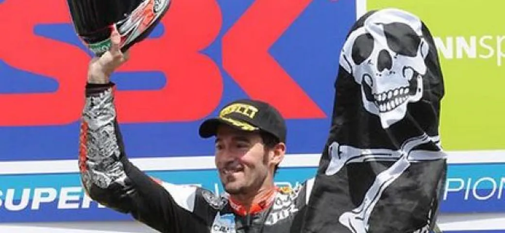 Max Biaggi a Misano in occasione del CIV
