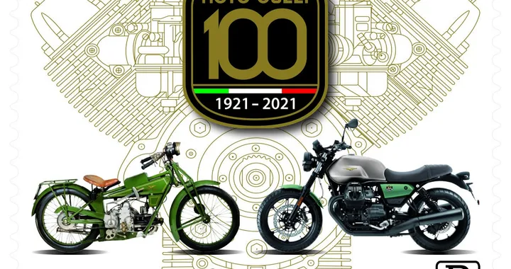 Moto Guzzi, ecco il francobollo celebrativo del centenario