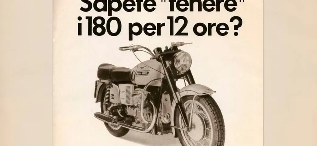 Moto Guzzi V7 Special, pubblicità anni '70: 