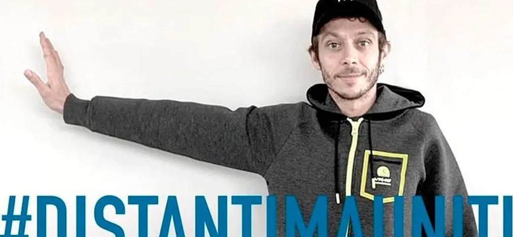 La quarantena di Valentino Rossi, tra sfide online e serie TV