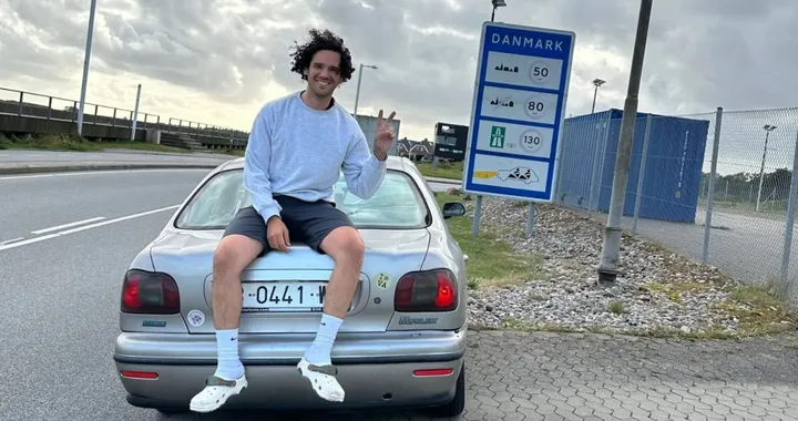 Da Barcellona a Tokyo con la Fiat Marea, l'impresa di un giovane