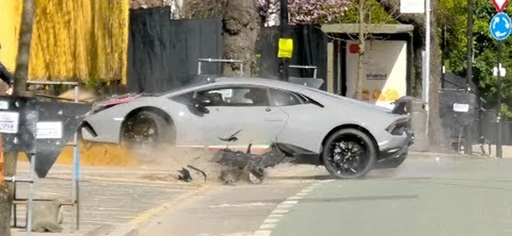 Lamborghini Huracán Performante: incidente al raduno [Video]