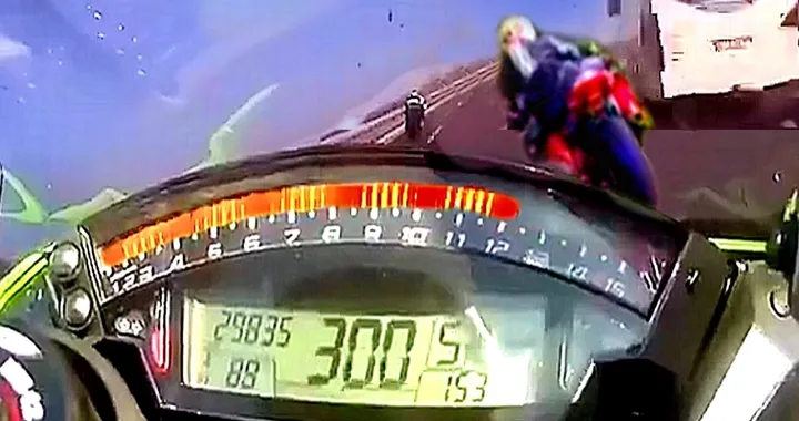Incidente in moto a 300 km/h