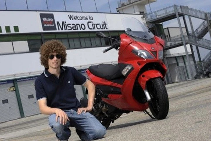 Gilera Nexus 300 al debutto con Marco Simoncelli