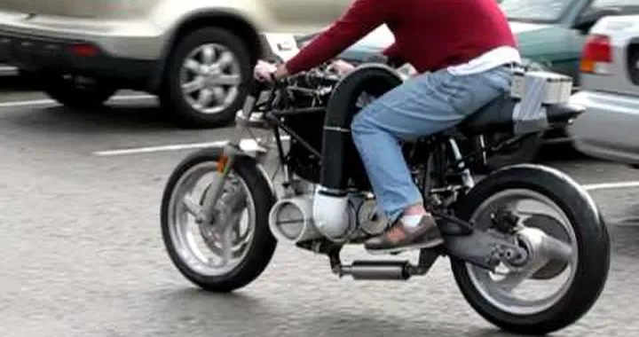 hydrogen fuel cell motorcycle - test run