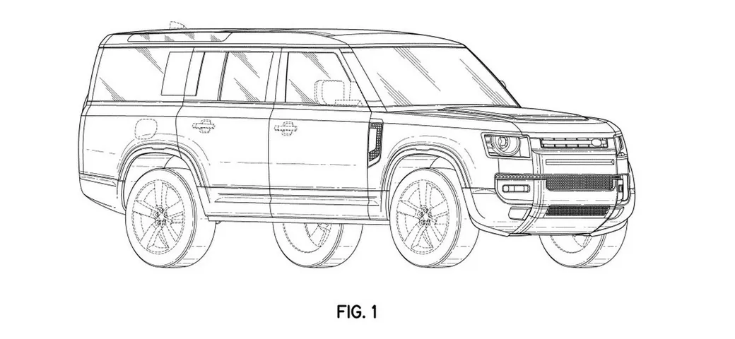 Land Rover Defender: depositati i brevetti della variante 130