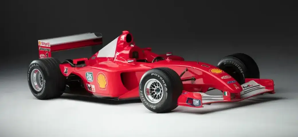 Ferrari F2001 di Schumacher battuta all'asta: supera ogni record