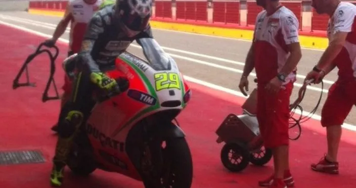 Ben Spies e Andrea Iannone con Ducati (Pramac) nel 2013