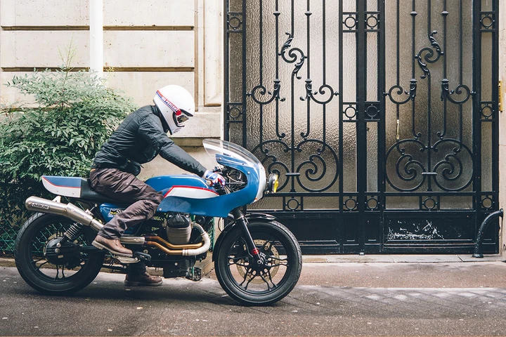 Moto Guzzi V7 Stone, la special racer di 4H10