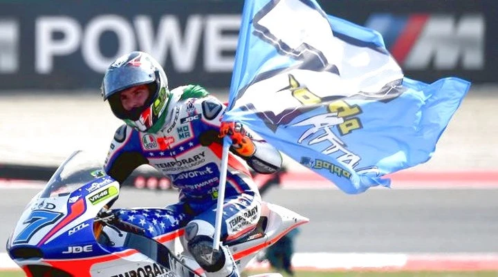 Apoteosi Baldassarri a Misano: 