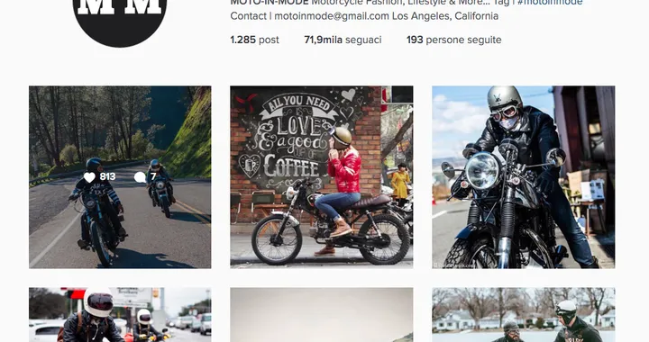 Gli account Instagram da seguire: @motoinmode