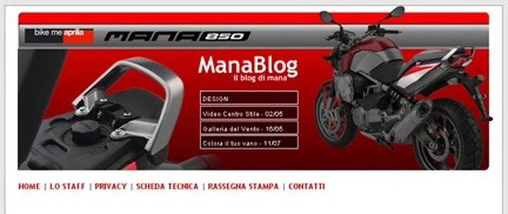 Aprilia apre un blog dedicato alla Mana 850