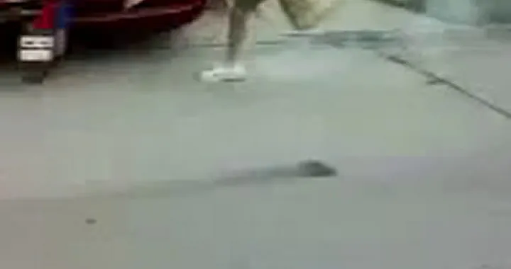 Impennata poco felice con la moto da cross