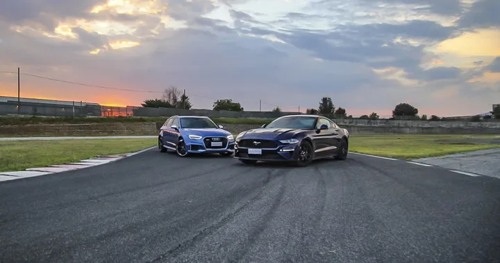 Audi RS 3 vs Ford Mustang Ecoboost: la prova comparativa [Video]