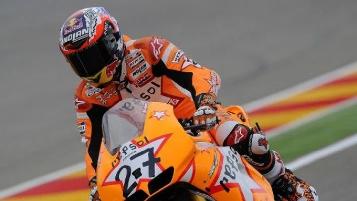 MotoGP, Aragon: Stoner, chapeau! 2° Pedrosa, 3° Lorenzo che limita i danni.