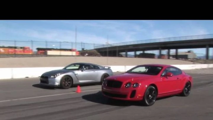 Video: Nissan GT-R contro Bentley Continental Supersports