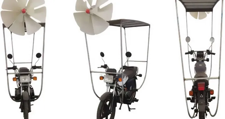 YongLE Risheng CG: la moto elettrica che si ricarica con sole e vento