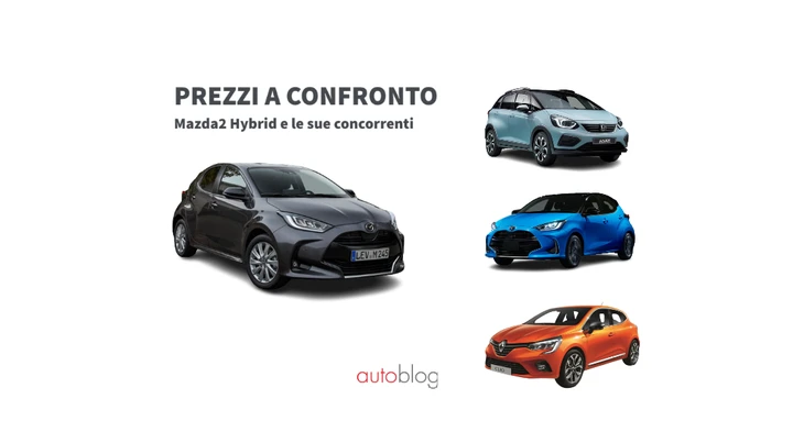 Mazda2 Hybrid: prezzi e promozioni a confronto con le sue concorrenti