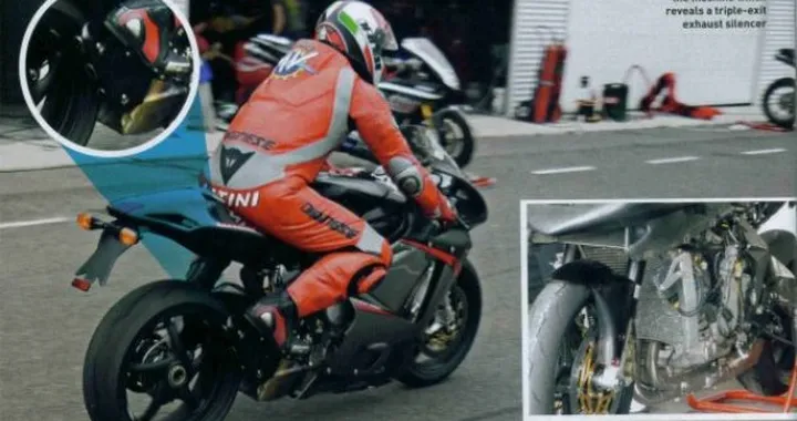 Una nuova foto spia della MV Agusta F3 a tre cilindri