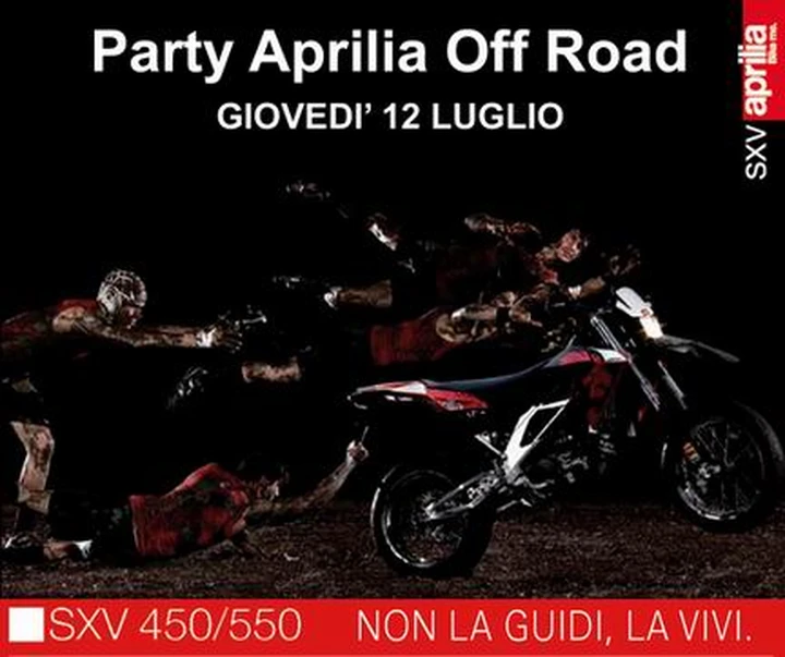 Giovedì 12 Aprilia vi invita all'Off Road Party da Pogliani!
