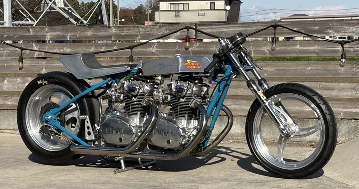 Double Double: la Yamaha XS650 a doppio motore sfida i record di velocità