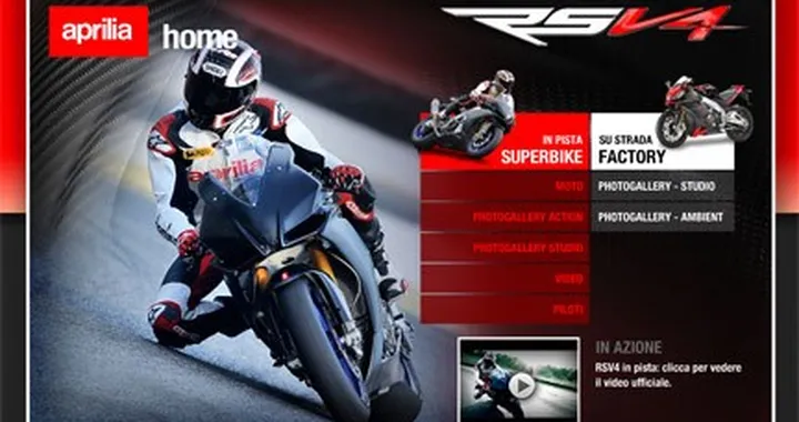 Aprilia dedica un sito alla RSV4