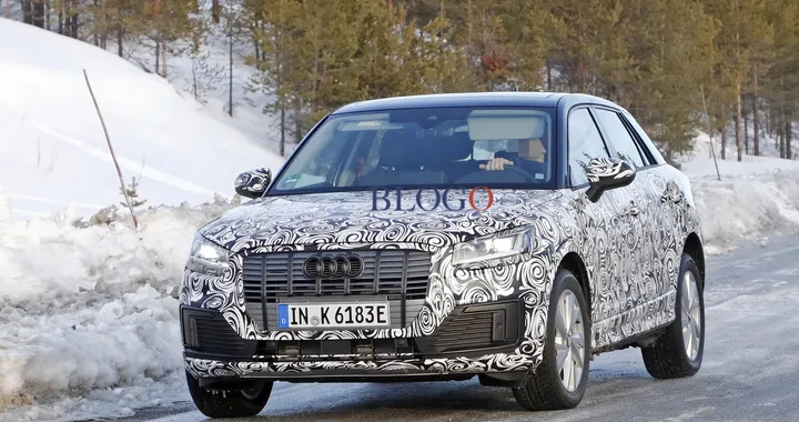Audi Q2 e-tron: foto spia su strada del SUV elettrico