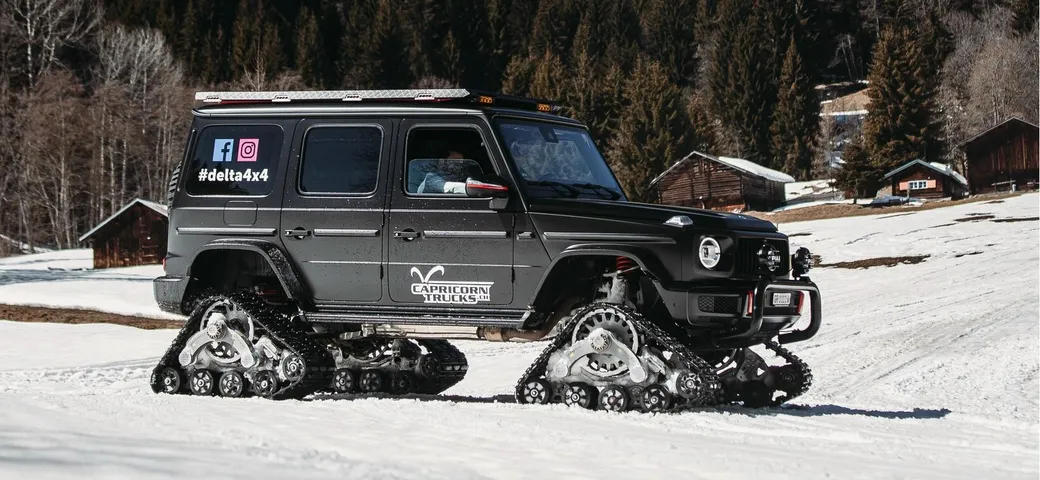 La Mercedes Classe G diventa un gatto delle nevi