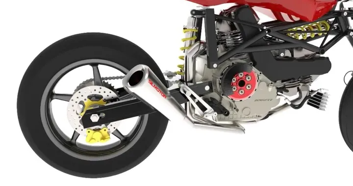 KeyShot Animation Valchiria Motorcycle