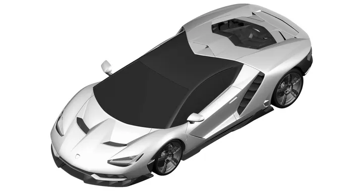 Lamborghini Centenario LP 770-4: il design svelato dai patentini di stile
