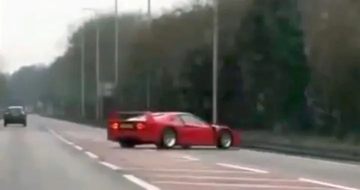 Incidente con la Ferrari F40: spunta il VIDEO mentre perde il controllo