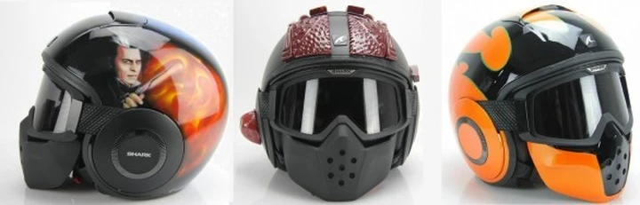 Shark Helmets: 6 caschi unici a favore dell'ANGSA