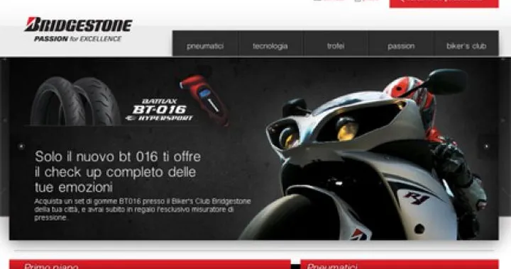 E' online la nuova versione di Bridgestonemoto.it
