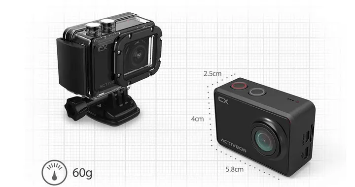 Activeon CX: action cam compatta e leggera