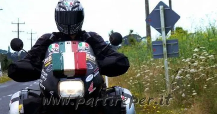 8 Maggio 2009: Gionata Nencini festeggia i 4 anni di Viaggio nel mondo in moto