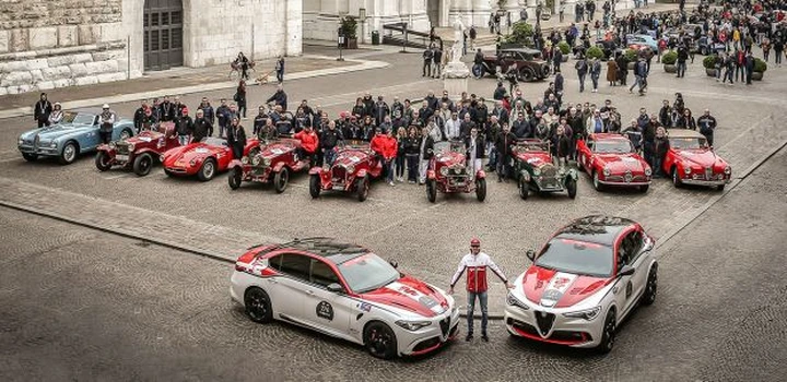 Alfa Romeo automotive sponsor della 1000 Miglia 2020
