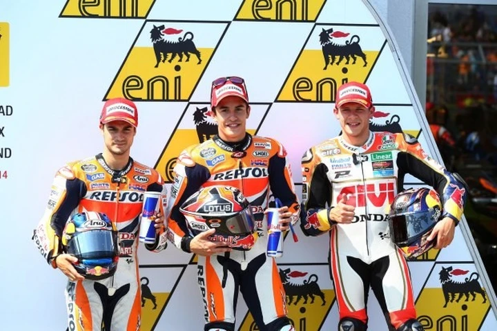 MotoGP Germania 2014: Marquez pole record su Pedrosa e Bradl, Valentino Rossi 6°. [FOTO]