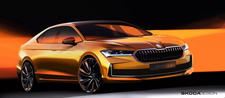 Skoda Superb 2024: nuove immagini in vista del suo debutto del 2 novembre [TEASER]