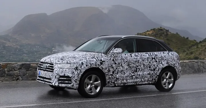 Audi Q3 facelift: foto spia su strada
