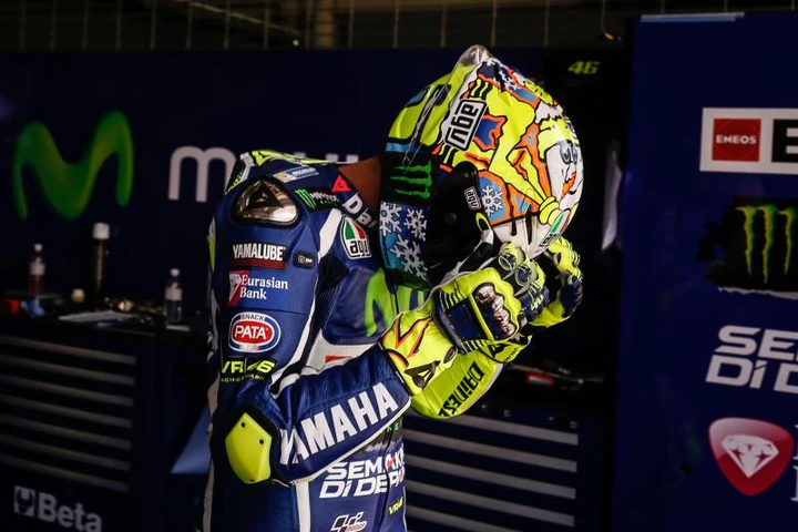 Valentino Rossi: casco per i test di Sepang