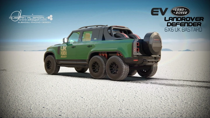 Land Rover Defender 6x6 UK Bastard