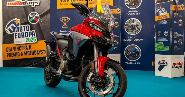 Ducati Multistrada V4 vince il Premio Moto Europa a Motodays 2026