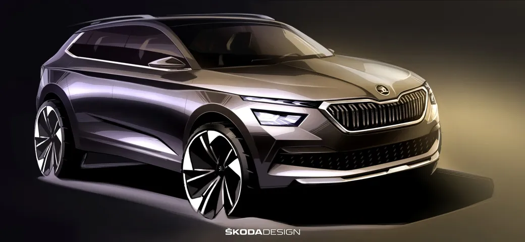 Skoda Kamiq: i bozzetti ufficiali anticipano le forme del nuovo city SUV