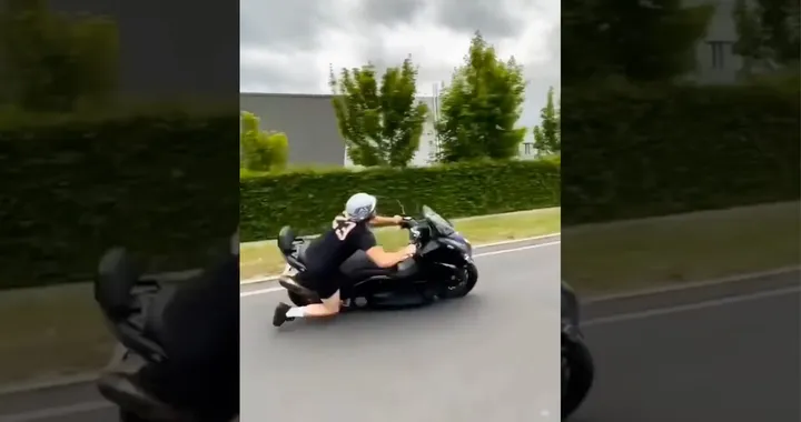 L'impennata in TMax poteva finire malissimo: il video