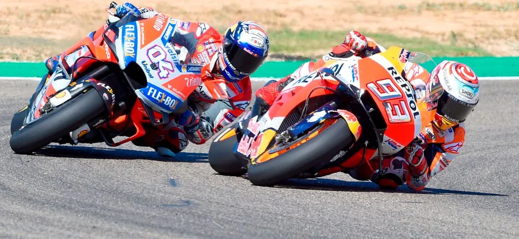 MotoGP Aragon 2018, ordine d'arrivo: vince Marquez, 2° Dovizioso, 3° Iannone