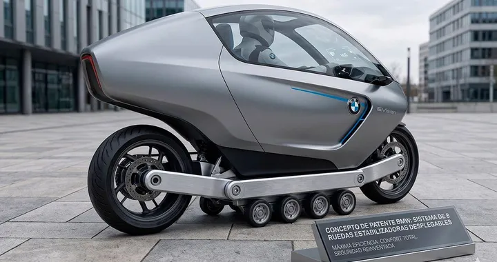 8 ruote per non cadere mai: la folle ma geniale idea di BMW