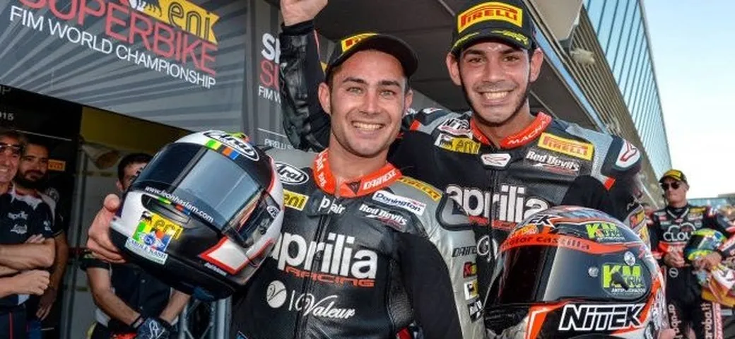 SBK, piloti Aprilia sul podio a Jerez